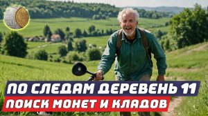 1305 / По следам пропавших деревень #11. Поиск монет и кладов с металлодетектором XP Deus 2.