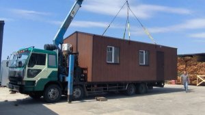 Дачный домик 9*3,5м Профнастил под дерево