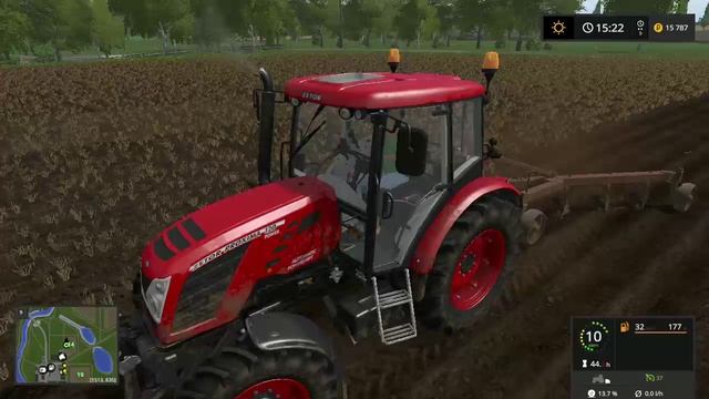 Farming Simulator 17 Сосновка пашем поле смотреть онлайн