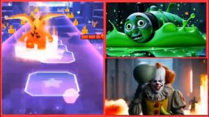 Монстр из школьного автобуса 🆚 Пожиратель поездов Томас 🆚 Экскаватор Маккуин 🆚 Поезд-миньон