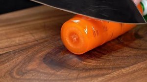 Расслабляющая резка стеклянных овощей #шортс #АСМР