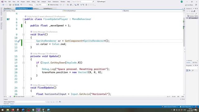08. Accessing other Components on the same GameObject