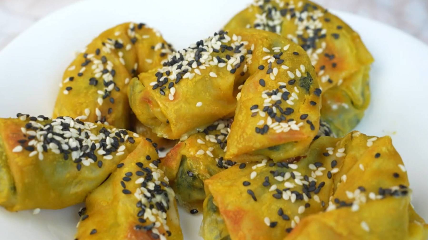 Легкие рисовые рулетики со шпинатом,полезный и вкусный перекус