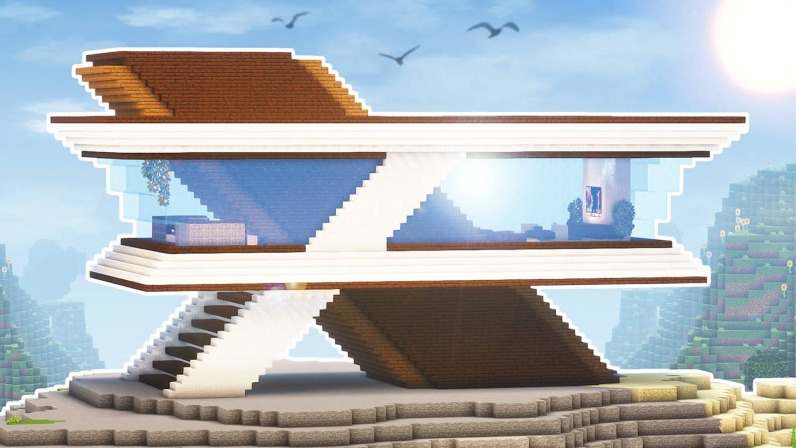 Построил САМЫЙ КРАСИВЫЙ дом в Minecraft! смотреть онлайн