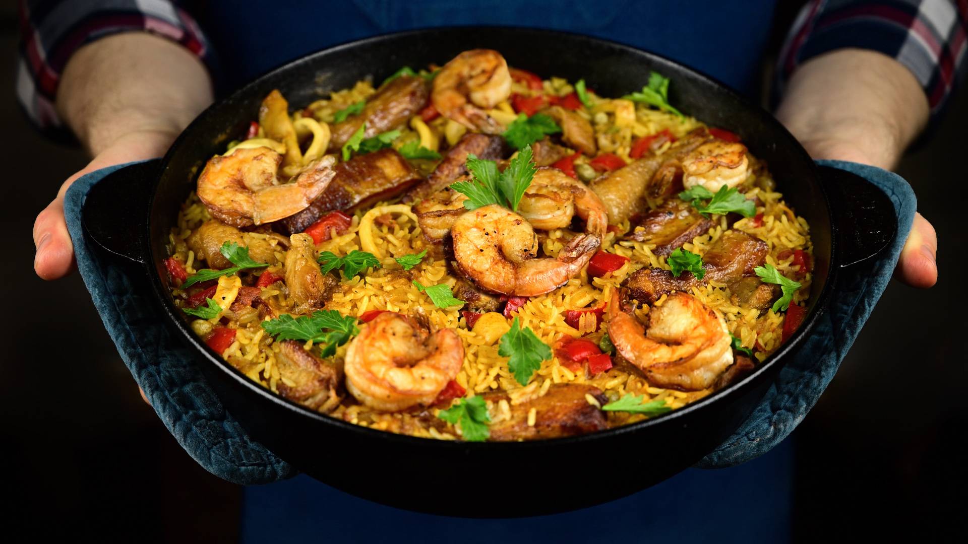 Испанская ПАЭЛЬЯ Почти ПЛОВ с морепродуктами смотреть онлайн