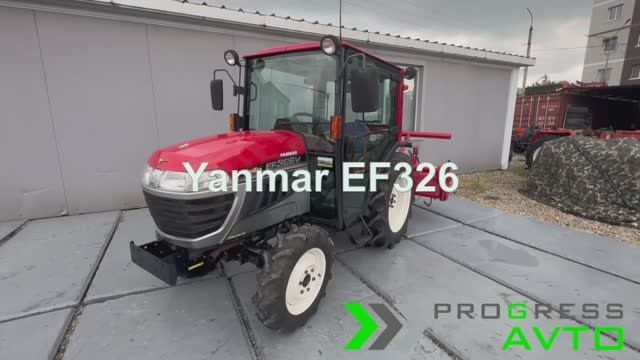 Yanmar EF326 - мощный японский минитрактор с кабиной смотреть онлайн