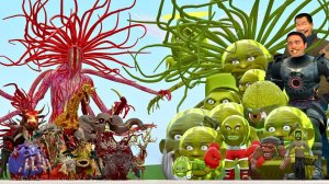 ВСЕ МОНСТРЫ-МУТАНТЫ ЗООХОЗА ПРОТИВ ВСЕХ МОНСТРОВ СЕМЕЙСТВА ЛИН ГАНГ МЕЛОН