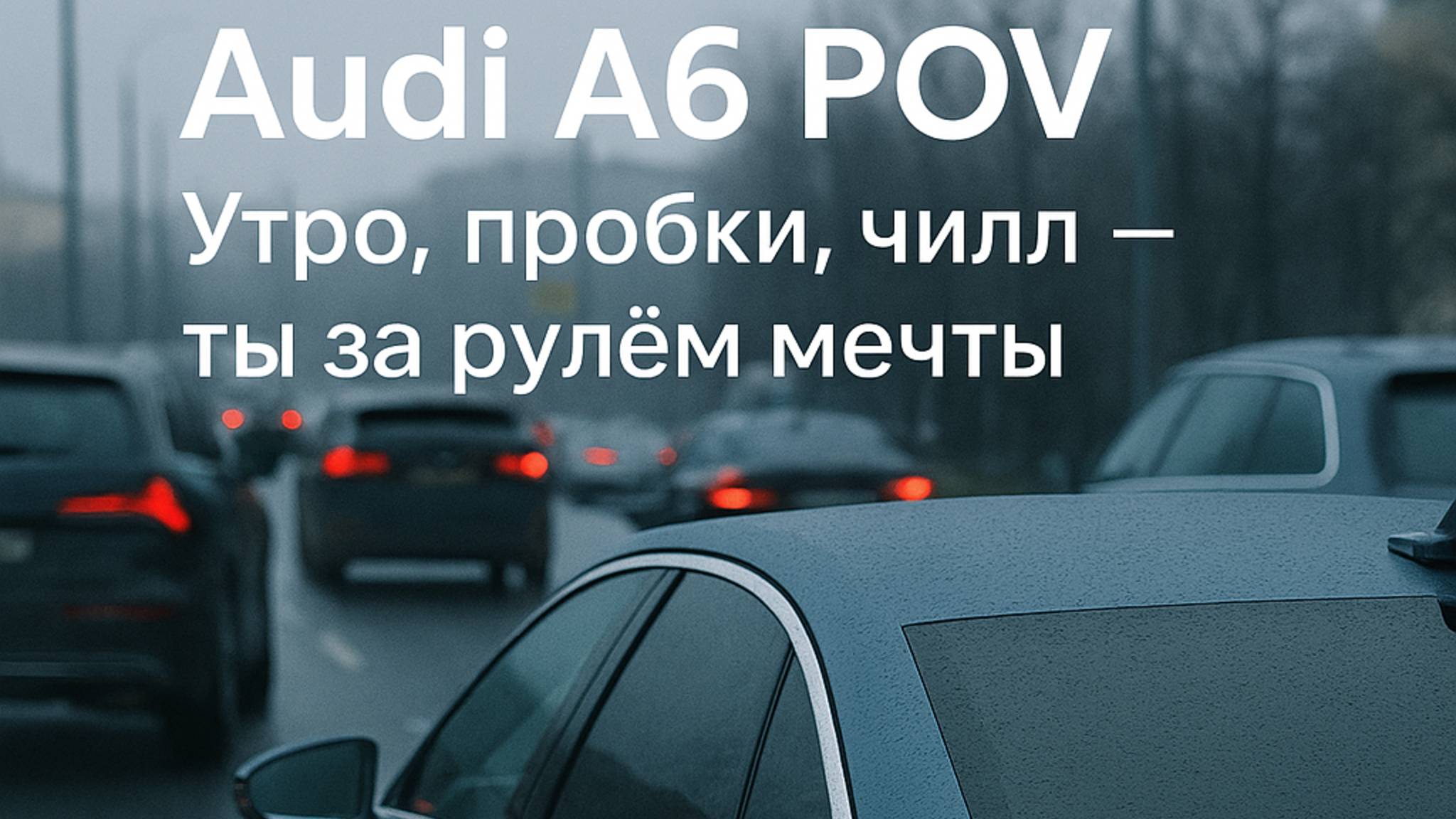 Audi A6 POV | Утро, пробки, чилл — ты за рулём мечты