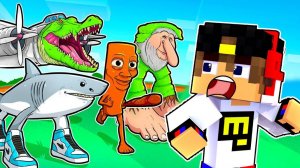 ВЫЖИВАНИЕ с БОМБАРДИРО КРОКОДИЛО БР БР ПАТАПИМ в МАЙНКРАФТ ДЕВУШКА НУБ ПРО ВИДЕО ТРОЛЛИНГ MINECRAFT