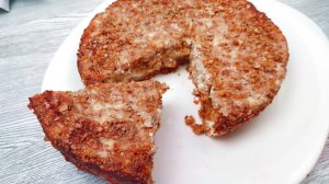 Простой,но очень вкусный сметанник! Насыпной сметанник с овсянкой /Пирог со сметанной заливкой