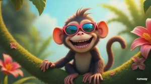 Детский мультик У-у, А-а! 🐵 Весёлая песенка про обезьянку