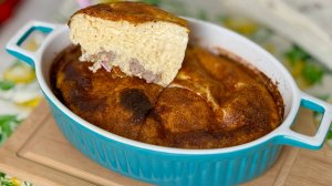 Секрет моего пышного омлета в горячем молоке. Довожу до кипения и только затем вливаю в яйца