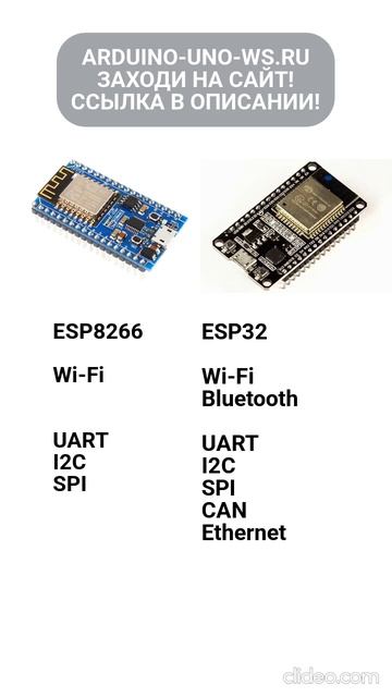 Сравнение ESP32 vs ESP8266 - Arduino Uno WorkShop смотреть онлайн