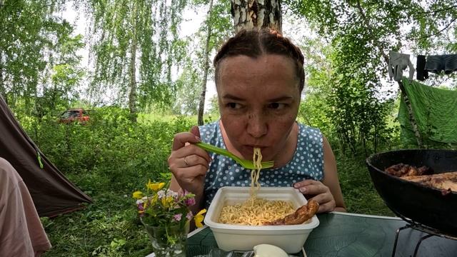 Отдых на природе день третий, собираемся домой.Мукбанг. смотреть онлайн