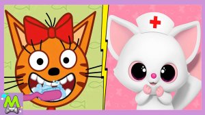 Три Кота против Юху и его Друзей.Игры в Больницу Котиков и Обезьянки.Кто Лучший Доктор