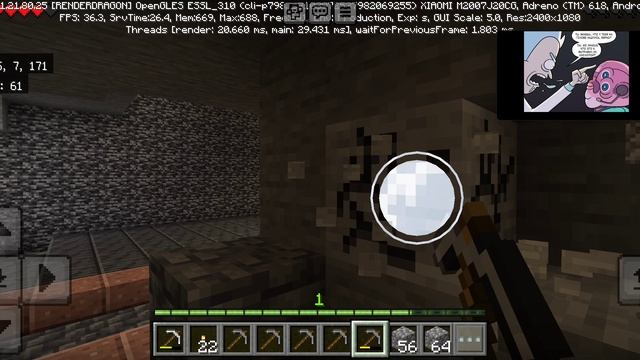 майнкрафт выживаю на обычном чанке
(#36 копаю для чанке кек)