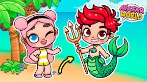 СЕРИАЛ "Avatar World" на TikTok,😍 (КРАСАВИЦА И РУСАЛКА) ЧАСТЬ 7