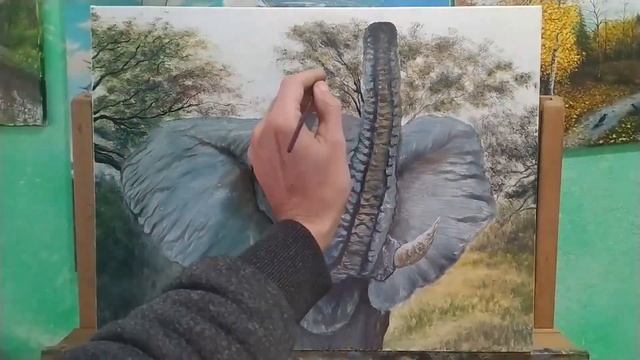 Слон маслом| #Shorts #art смотреть онлайн