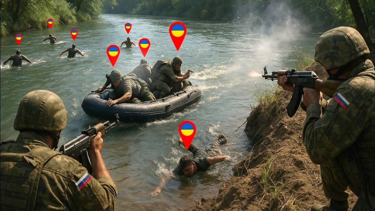 Внезапная атака на реке. Российские войска устроили засаду на украинских солдат смотреть онлайн