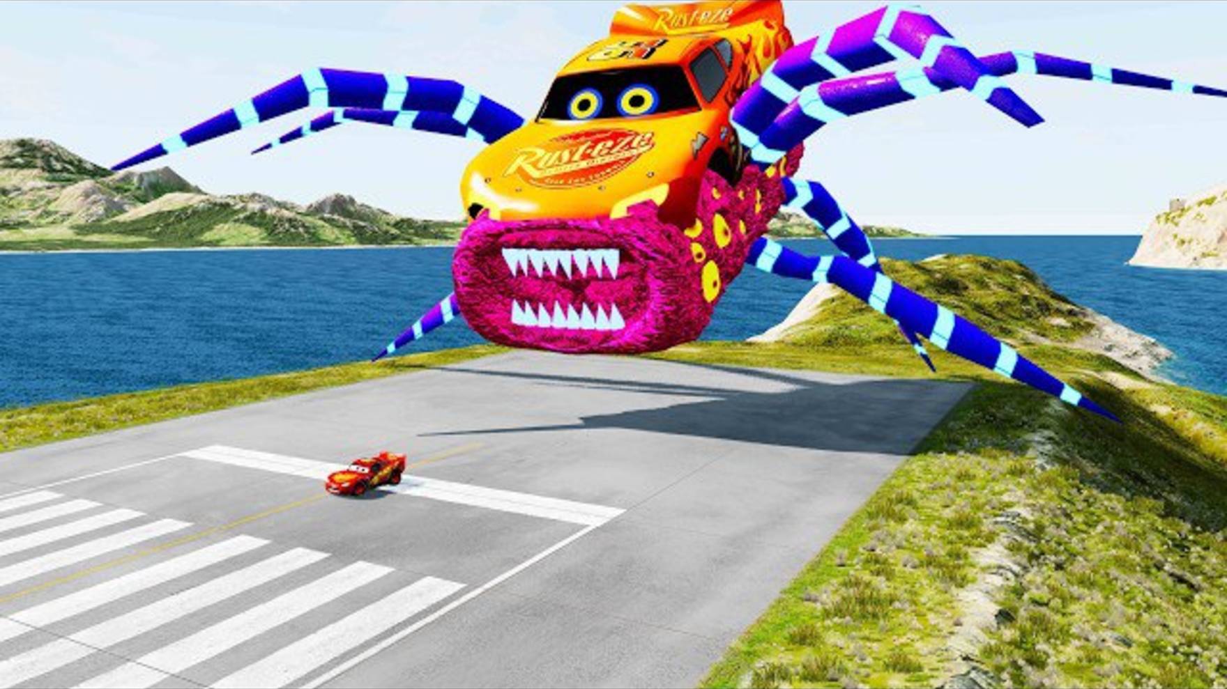 ХОРРОР ПАУК МАККУИН превратился в монстра и охотился САМ на СЕБЯ?! смотреть онлайн