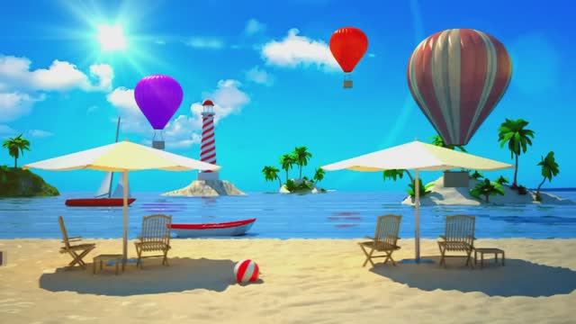 Море, пляж / Футаж детский смотреть онлайн