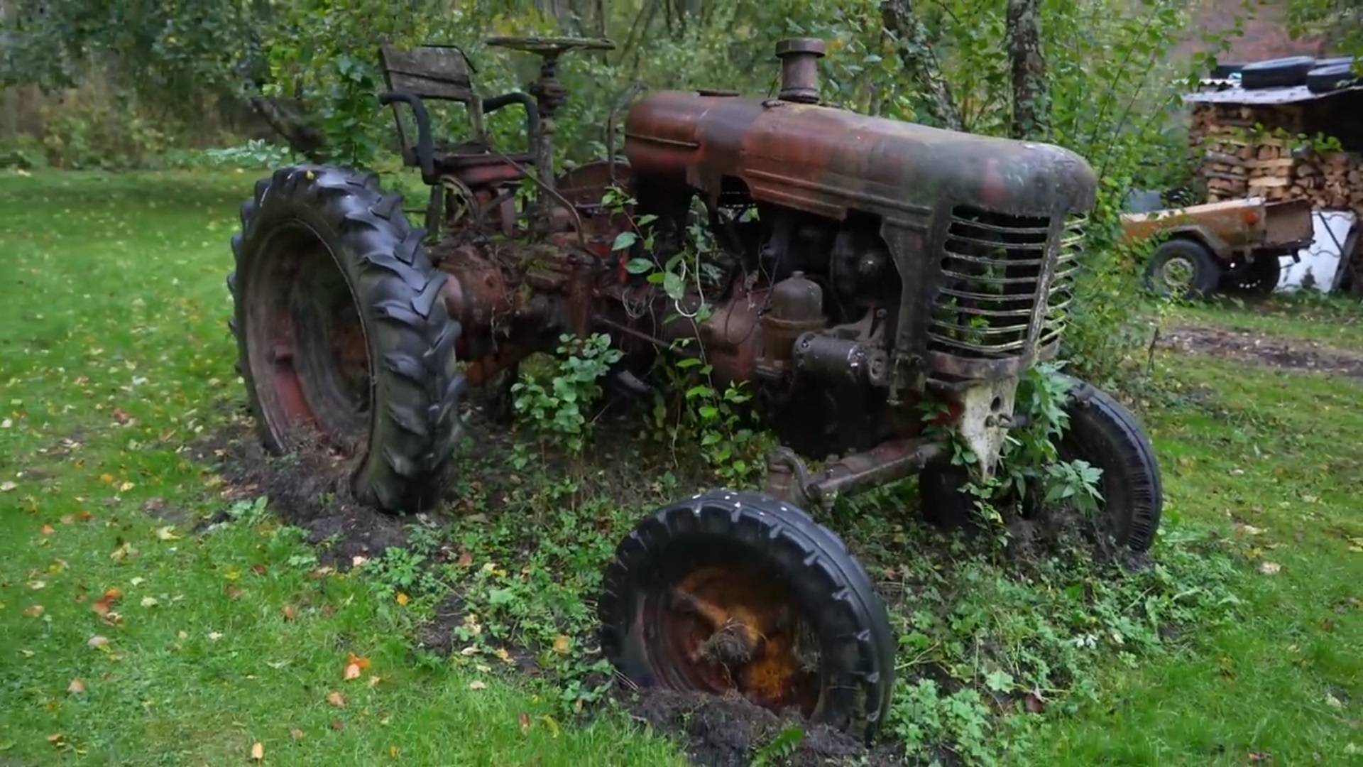 Мощь! Нашли трактор 1948 года! Заведется ли?! #3 смотреть онлайн