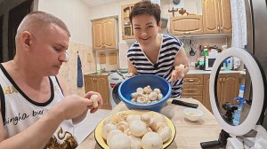 ЗАТАРИЛИСЬ по царские на ДР Вована! БАБЛО приди) Маринуем грибы на ШАШЛЫК по ФИРМЕННОМУ рецепту Влог