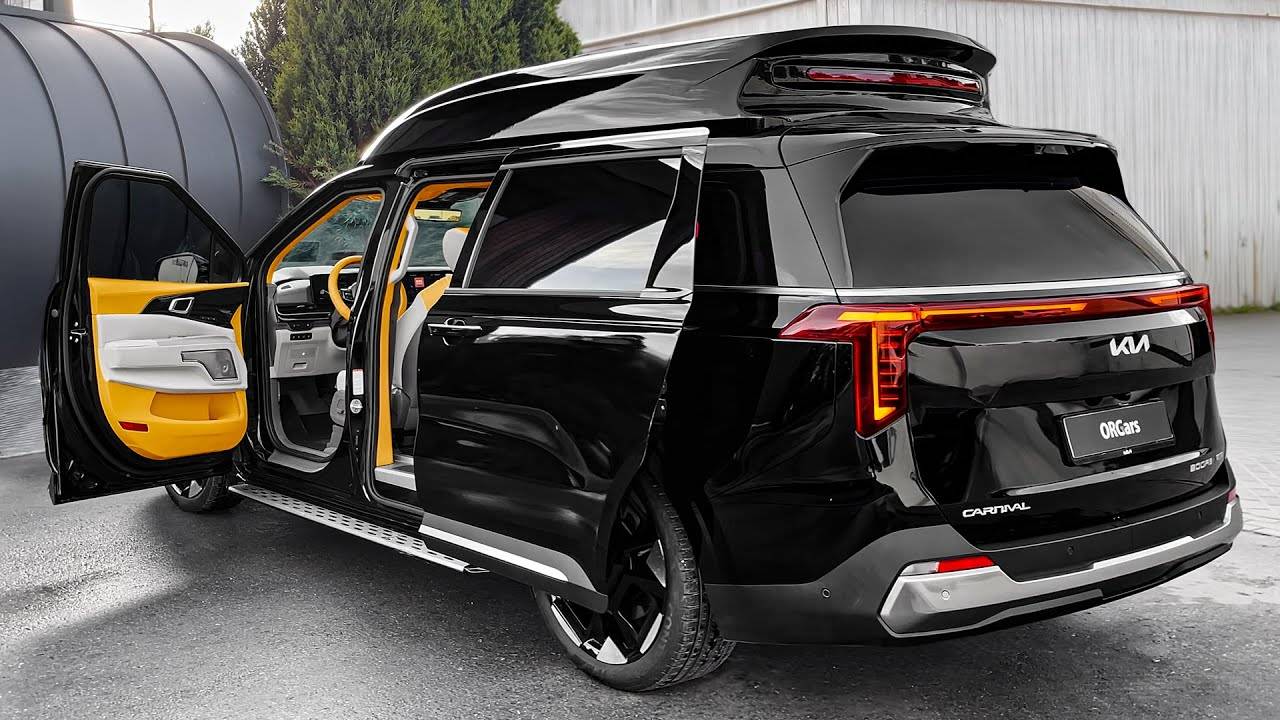 Эксклюзив  KIA Carnival 2025 года — звук, интерьер и экстерьер