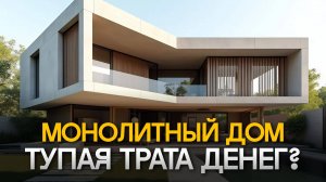 Монолитный дом — тупая трата денег? Плюсы и минусы дома из монолитного железобетона!