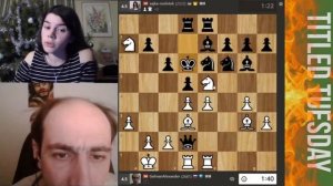 Ну, Юля - ты смелая!    ( IM Шура Гельман vs IM Юлия Осьмак) (Николай Дубовик)