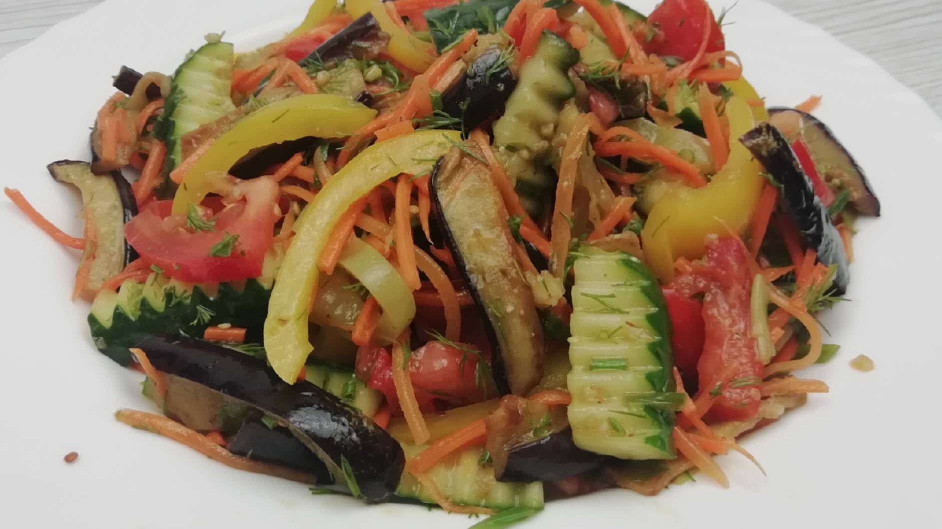 Такого ВКУСНОГО САЛАТА Вы Еще Не Пробовали! БАКЛАЖАНЫ ПО-КОРЕЙСКИ/Рецепт Салаты/Рецепт Баклажаны смотреть онлайн