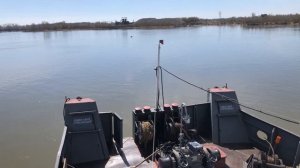 Подъём по Катуни речного буксира-толкача - Навигация 2024 (28 апреля) *без музыки*