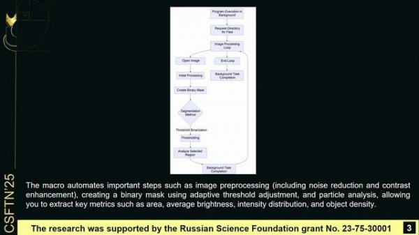 Quantitative analysis of images of biological objects using macros in the FIJI environment