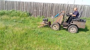 самодельный мини погрузчик