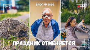 Праздник отменяется! | Дедушка разбил лицо  -  ВЛОГ №3636 - 20.06.25