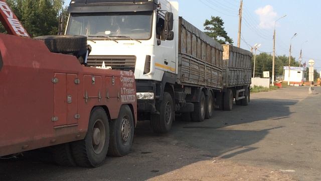 Эвакуация груженого зерновоза