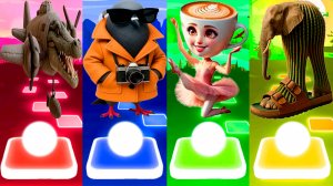 БОМБАРДИРО КРОКОДИЛО VS ШПИОНИРО ГОЛУБИРО VS БАЛЕРИНА КАПУЧИНО VS ЛИРИЛИ ЛАРИЛА | Tiles Hop №4