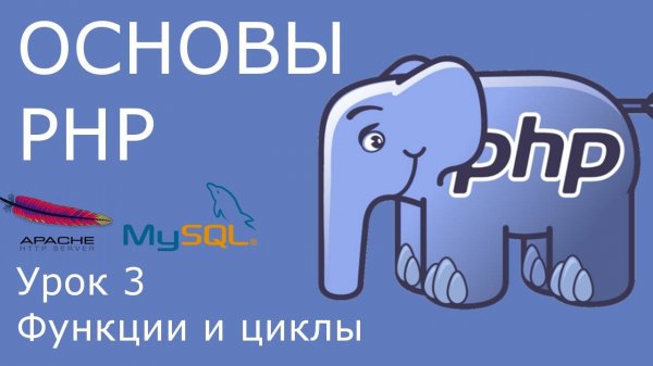 Основы PHP - урок 3. Функции и циклы.
