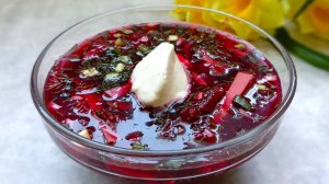 Холодный борщ с колбасой и свеклой - классический рецепт