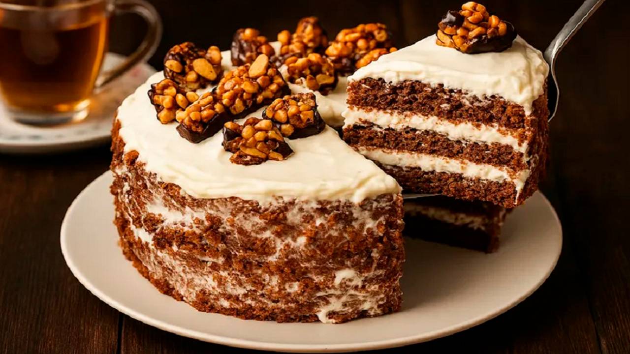 Идеальный десерт💯 Легкий и Вкусный Шоколадный торт🎂 на сковороде без хлопот! смотреть онлайн