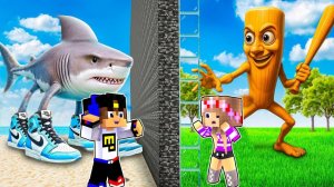 ВЫЖИВАНИЕ с БОМБАРДИРО КРОКОДИЛО БР БР ПАТАПИМ в МАЙНКРАФТ ДЕВУШКА НУБ ПРО ВИДЕО ТРОЛЛИНГ MINECRAFT