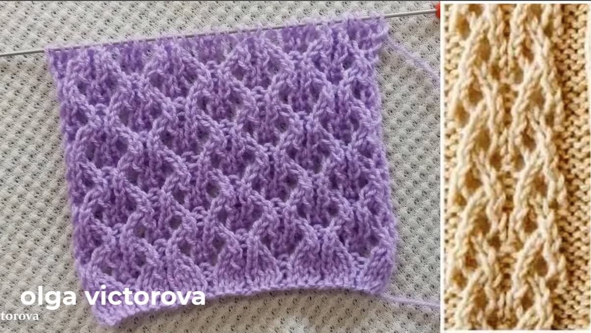 485 ЯПОНСКИЕ ХИТРОСПЛЕТЕНИЯ АЖУРНЫЙ УЗОР СПИЦАМИ Вязание Узоры спицами смотреть онлайн