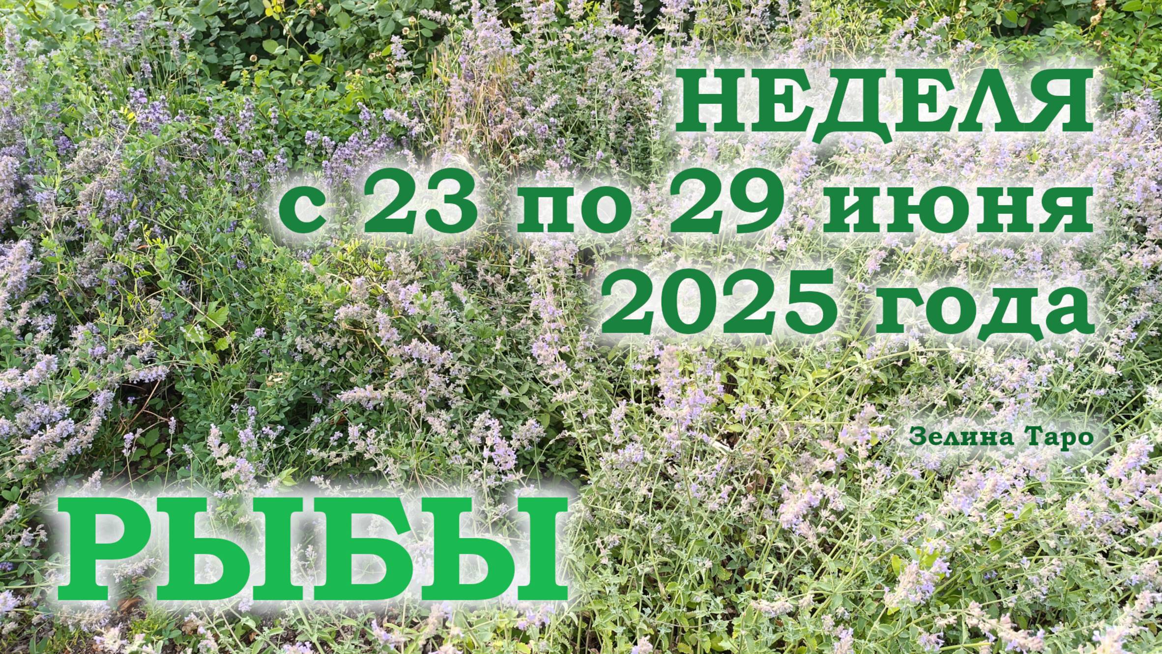 РЫБЫ | ТАРО прогноз на неделю с 23 по 29 июня 2025 года