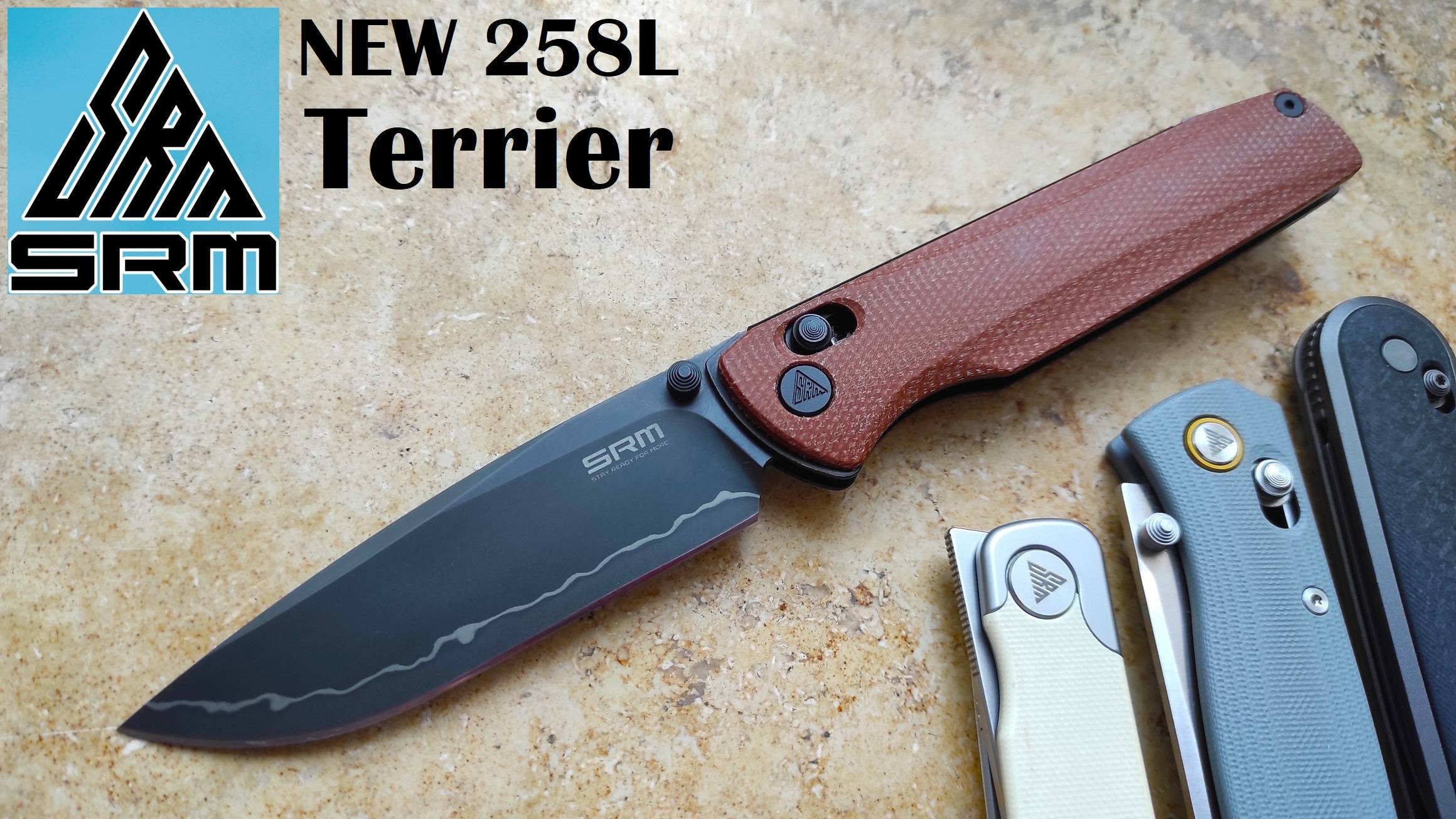 ✅ SRM NEW 258L Terrier (Laminated 140Cr Blade + Micarta)