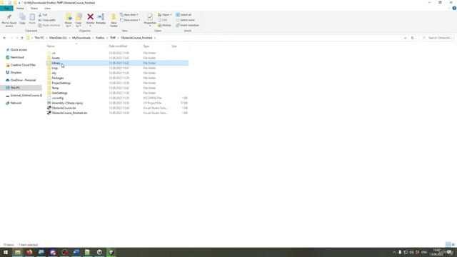 13. Downloading and opening a Unity-Project