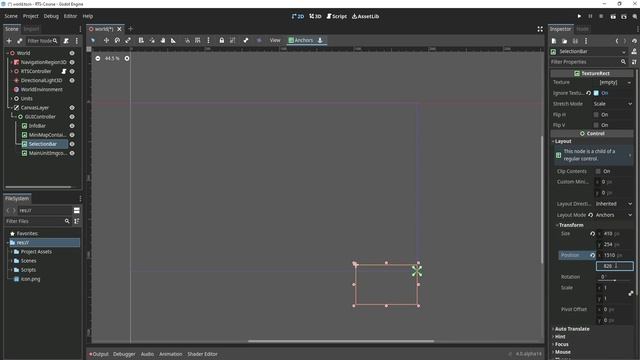 1. Создание сцены для UI панели