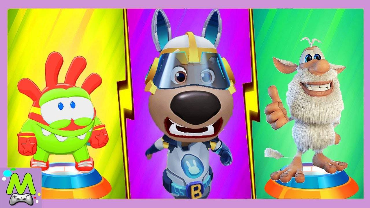 Говорящий Том Герои vs Ам Ням Паркурщик vs Говорящий Буба.Самые Быстрые Мультгерои смотреть онлайн