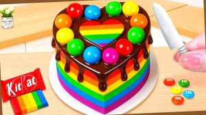 Мультики для малышей 🐙🔥 Радужный шоколадный торт в форме сердца 🍭🌈 Мультики для детей.