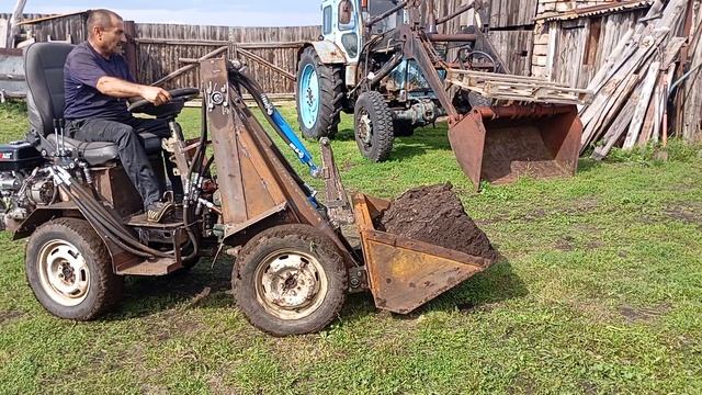 самодельный минипогрузчик смотреть онлайн