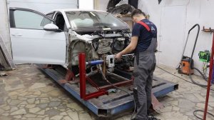 Ремонт Volkswagen Golf из под фуры.